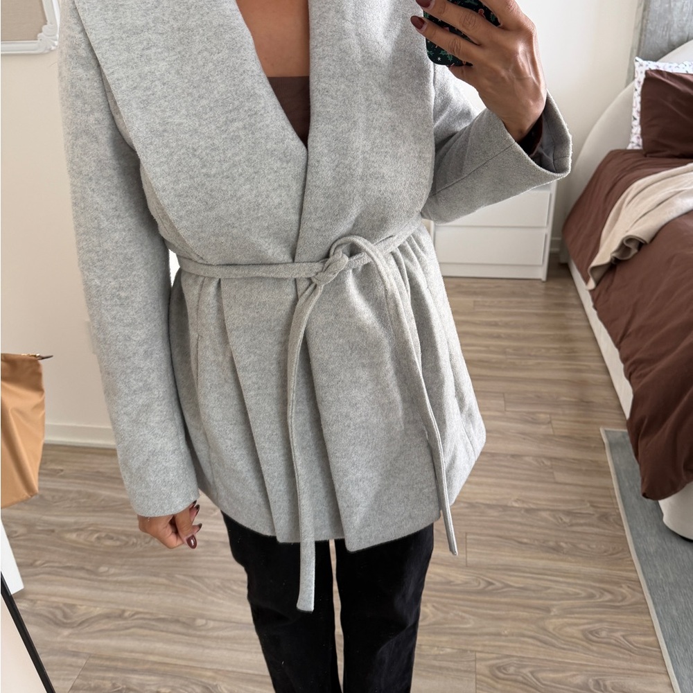 Express Light Gray Coat